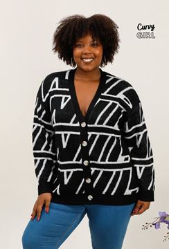 Picture of CURVY GIRL  CARDIGAN WITH BUTTONS